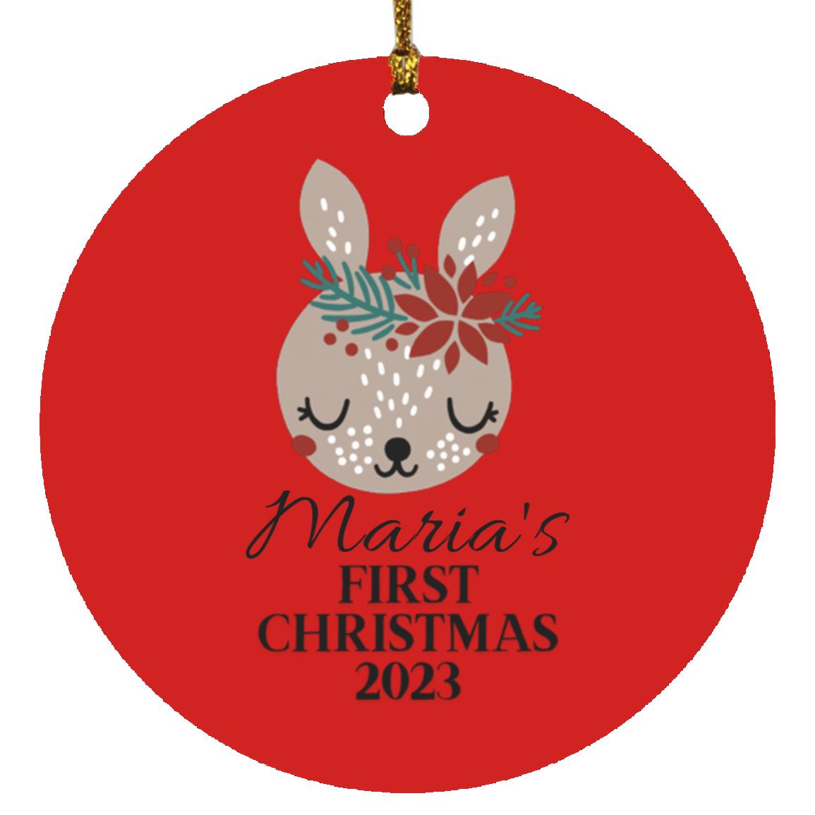 Babys First Christmas | Personalized Ornament