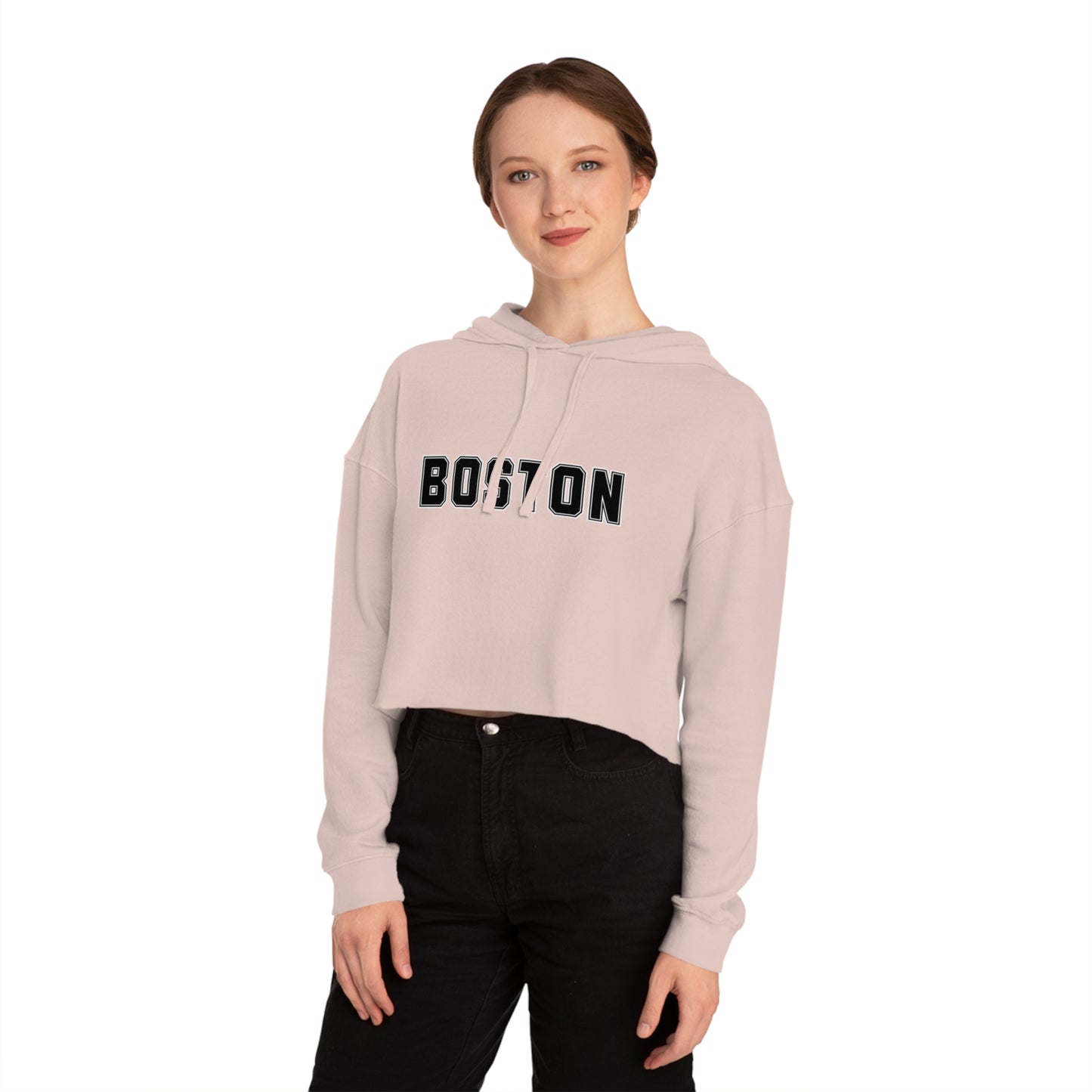 BOSTON | Women’s Cropped Hooded Sweatshirt