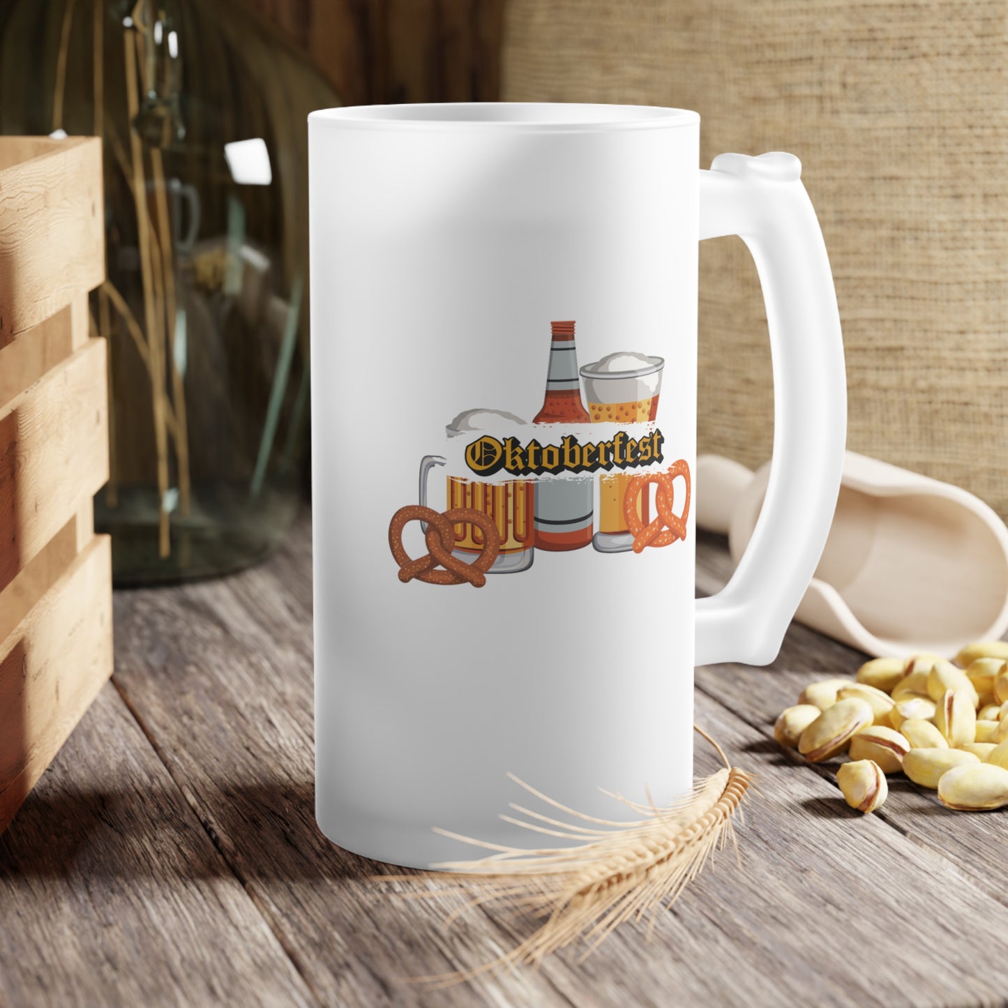 Oktoberfest | Frosted Glass Beer Mug