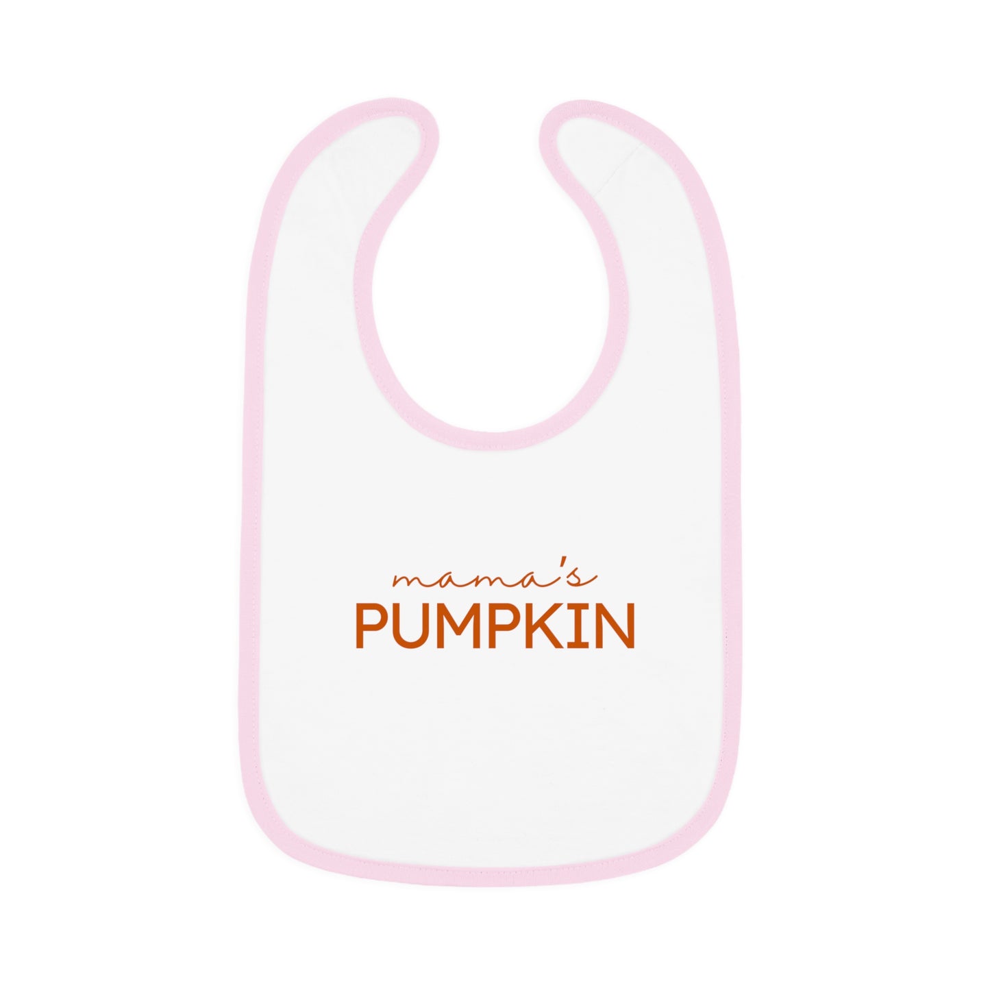 Mama's Pumpkin | Baby Contrast Trim Jersey Bib