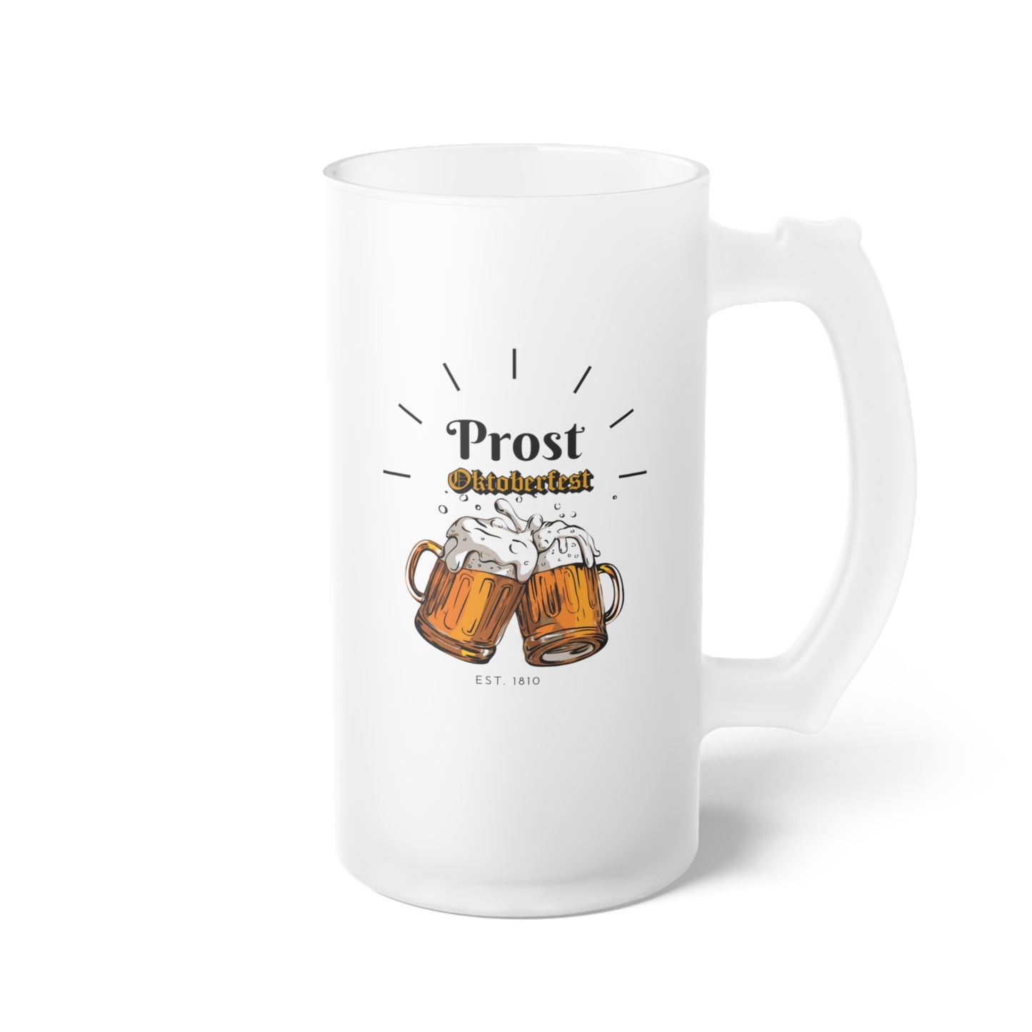 PROST | Frosted Glass Beer Mug