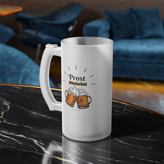 PROST | Frosted Glass Beer Mug