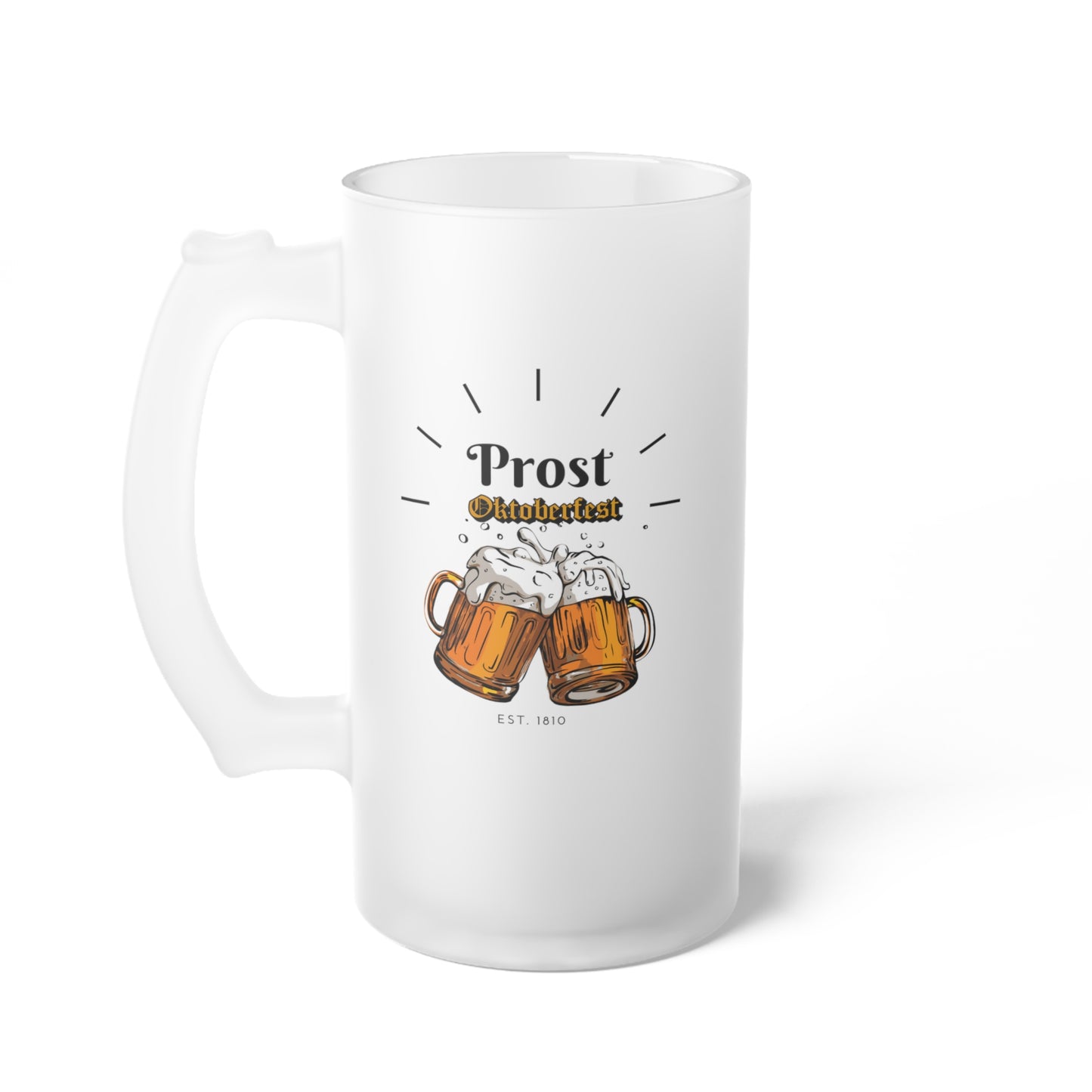PROST | Frosted Glass Beer Mug