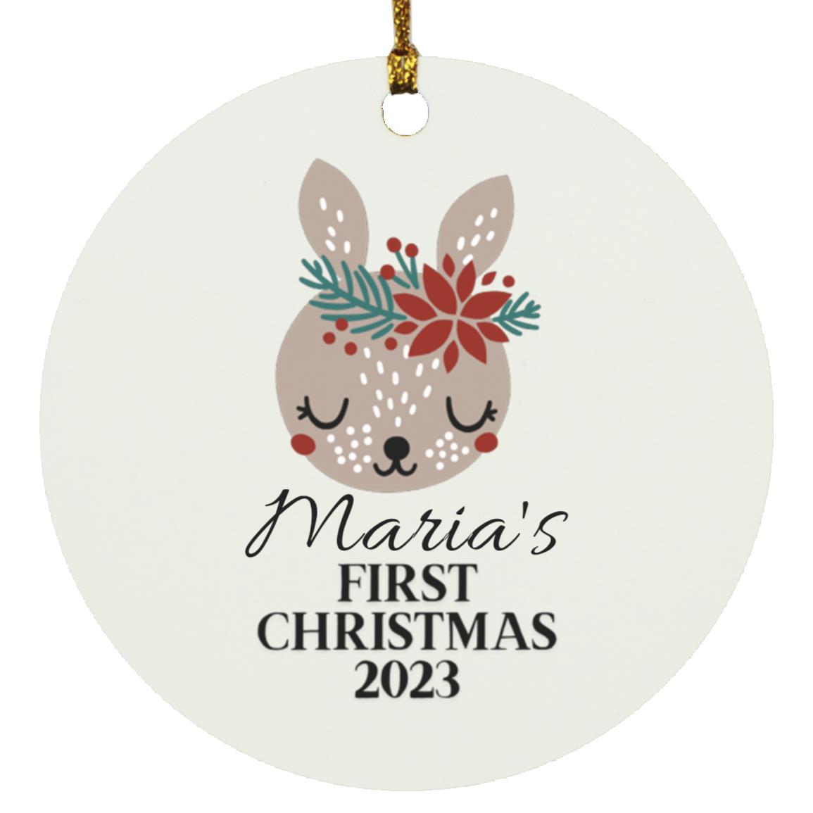 Babys First Christmas | Personalized Ornament