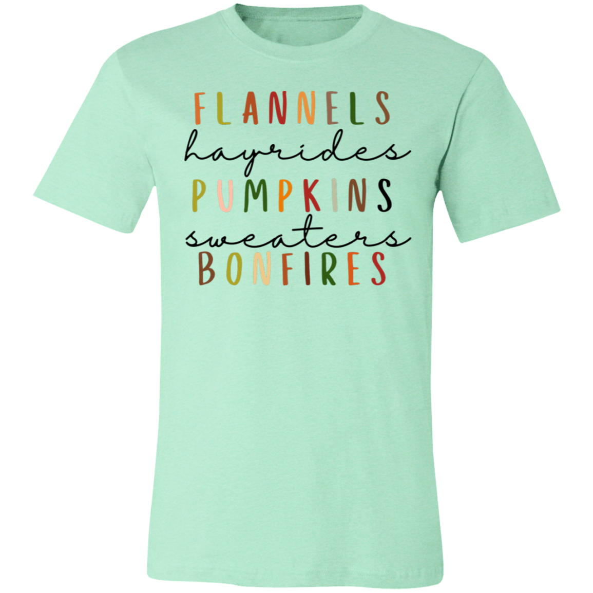 Flannels, Hayrides, Pumpkins | Unisex Jersey Short-Sleeve T-Shirt