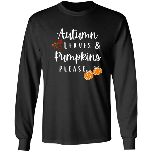 Autumn Leaves Pumpkins Please | Ultra Cotton Long Sleeve T-Shirt