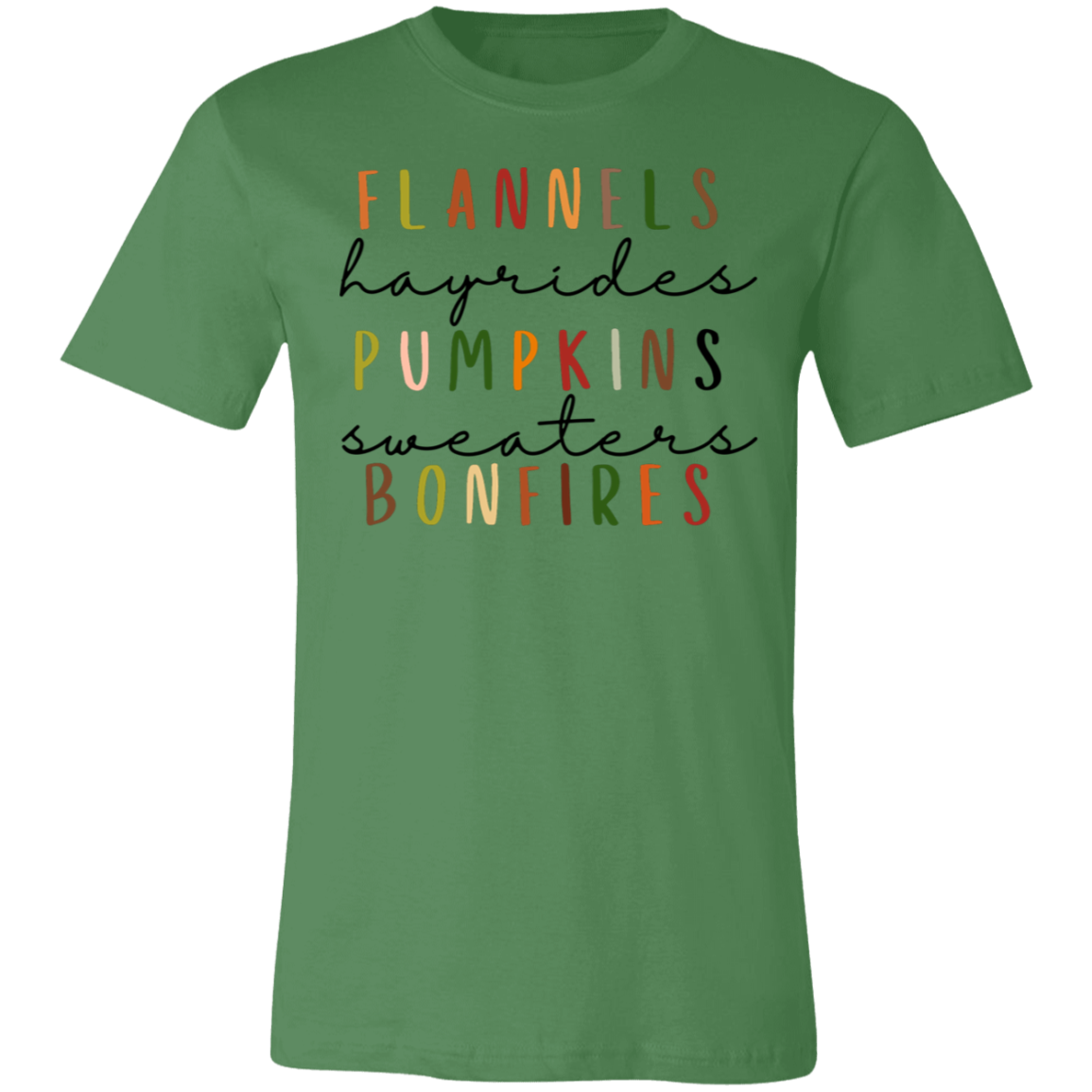 Flannels, Hayrides, Pumpkins | Unisex Jersey Short-Sleeve T-Shirt