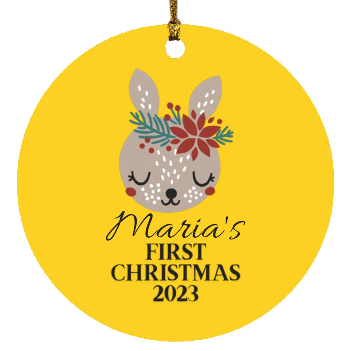 Babys First Christmas | Personalized Ornament