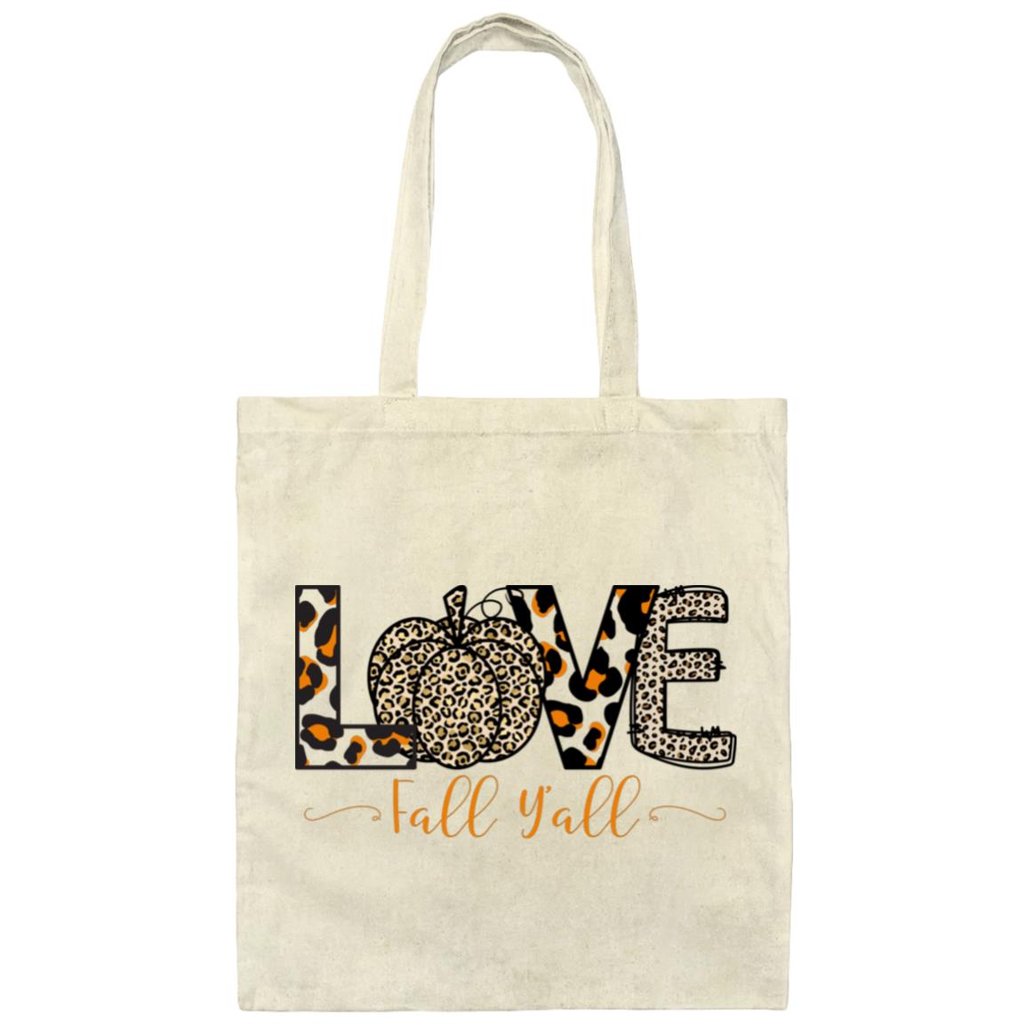 Love Fall Yall | Canvas Tote Bag