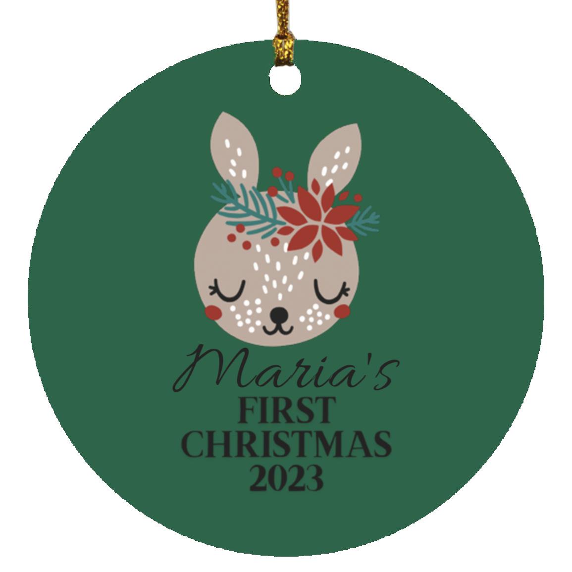 Babys First Christmas | Personalized Ornament