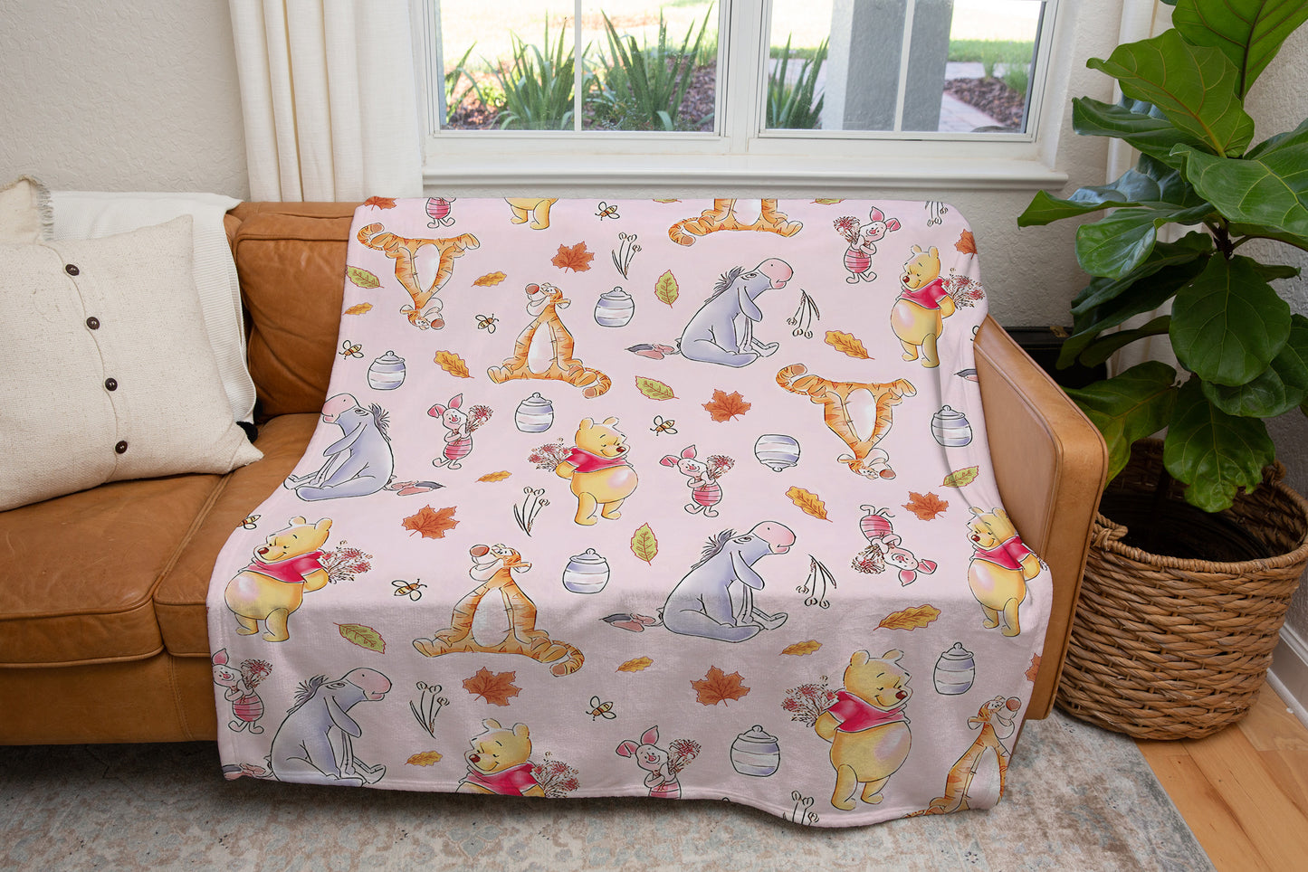 Fall Leaves Cozy Plush Fleece Blanket - 50x60