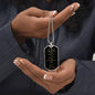 To My Son | Brave Strong Smart| From Mom| Dog Tag Necklace