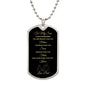 To My Son | Brave Strong Smart| From Dad | Dog Tag