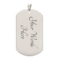 To My Son | Brave Strong Smart| From Dad | Dog Tag