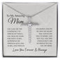 To My Mom | CZ Cross Necklace