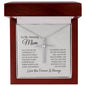 To My Mom | CZ Cross Necklace