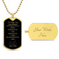To My Son | Brave Strong Smart| From Dad | Dog Tag