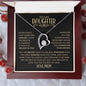 My Daughter | Straighten Your Crown | Gold and Black | Forever Love Necklace