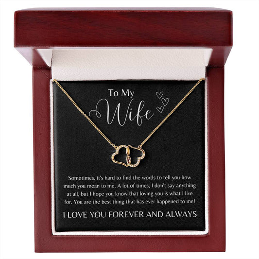 To My Wife | Everlasting Love | 10K Solid Gold Necklace