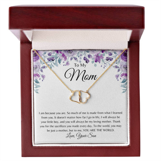 To My Mom | From Son | Everlasting Love Necklace