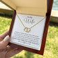 To My Wife | Everlasting Love Necklace | 10K Solid Gold Pendant