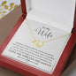 To My Wife | Everlasting Love Necklace | 10K Solid Gold Pendant