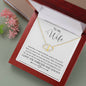 To My Wife | Everlasting Love Necklace | 10K Solid Gold Pendant