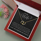 To My Wife | Everlasting Love | 10K Solid Gold Necklace