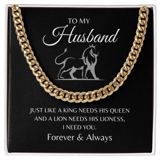 To My Husband | Cuban Link Chain
