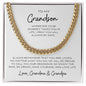 To My Grandson | Cuban Link Chain