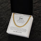 To My Son | Cuban Link Chain