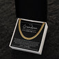 To My Grandson | Love Grandpa | Cuban Link Chain