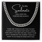 To My Soulmate | Hand in Hand | Cuban Link Chain