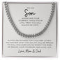 To My Son | Cuban Link Chain