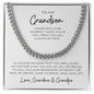 To My Grandson | Cuban Link Chain
