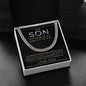 To My Son | Love Dad | Cuban Link Chain