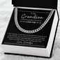 To My Grandson | Love Grandpa | Cuban Link Chain