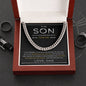 To My Son | Love Dad | Cuban Link Chain