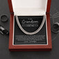 To My Grandson | Love Grandpa | Cuban Link Chain
