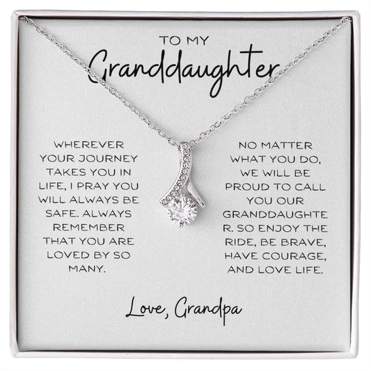 To My Granddaughter | Alluring Beauty Necklace