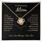 Amazing Mom | Your Little Boy | Love Knot Necklace