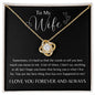 To My Wife | Hearts | Love Knot Necklace