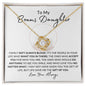 To My Bonus Daughter | Love Knot Necklace