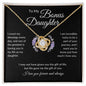 Bonus Daughter | Blessings | Love Knot Necklace