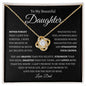 To My Daughter | Love Knot Necklace