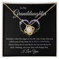 To My Granddaughter | Love Knot Necklace