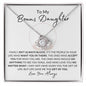 To My Bonus Daughter | Love Knot Necklace