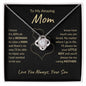 Amazing Mom | Your Little Boy | Love Knot Necklace