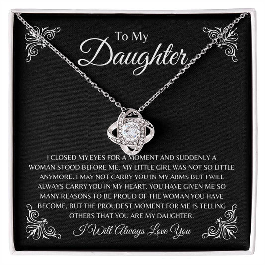 To My Daughter | Love Knot Necklace