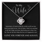 To My Wife | Hearts | Love Knot Necklace